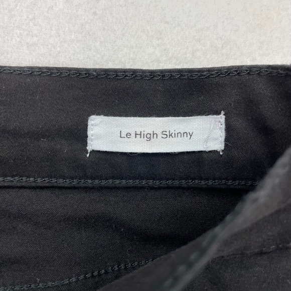 Frame Womens Black Le High Skinny High Rise Pants Size 26 - Picture 7 of 11
